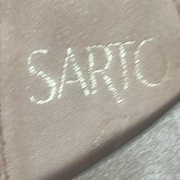 Sarto by Franco Sarto Tan leather Espadrilles with Wedge Heel and Ankle Strap 9M - Picture 5 of 10
